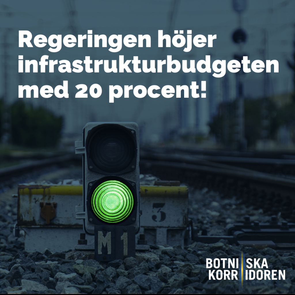 Regeringen delar Botniska korridorens prioriteringar – historisk satsning på infrastruktur